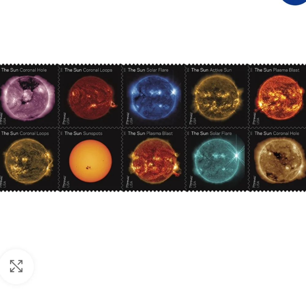 100 Sun Science 2021 Forever First Class Postage Stamps USPS Nasa Astronaut Mail